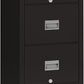 FireKing Patriot Vertical 4 Drawer Legal & Letter Fire Safe File Cabinet, Key Lock, 1 Hour Fire Rated UL Rated & Water Resistant, USA Made, Black