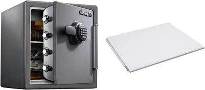 SentrySafe Black Fireproof Safe with Digital Push Button Keypad, Home Safe For Money, Documents, and other Valuables, 1.23 Cubic Feet, SF123ES