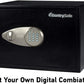 SentrySafe Safe with Digital Keypad Lock, DOJ-Certified Steel Safe with Interior Lining and Bolt Down Kit for Money, Jewelry, Electronics, 0.58 Cubic Feet, 8.7 x 13.8 x 9.7 Inches, X055
