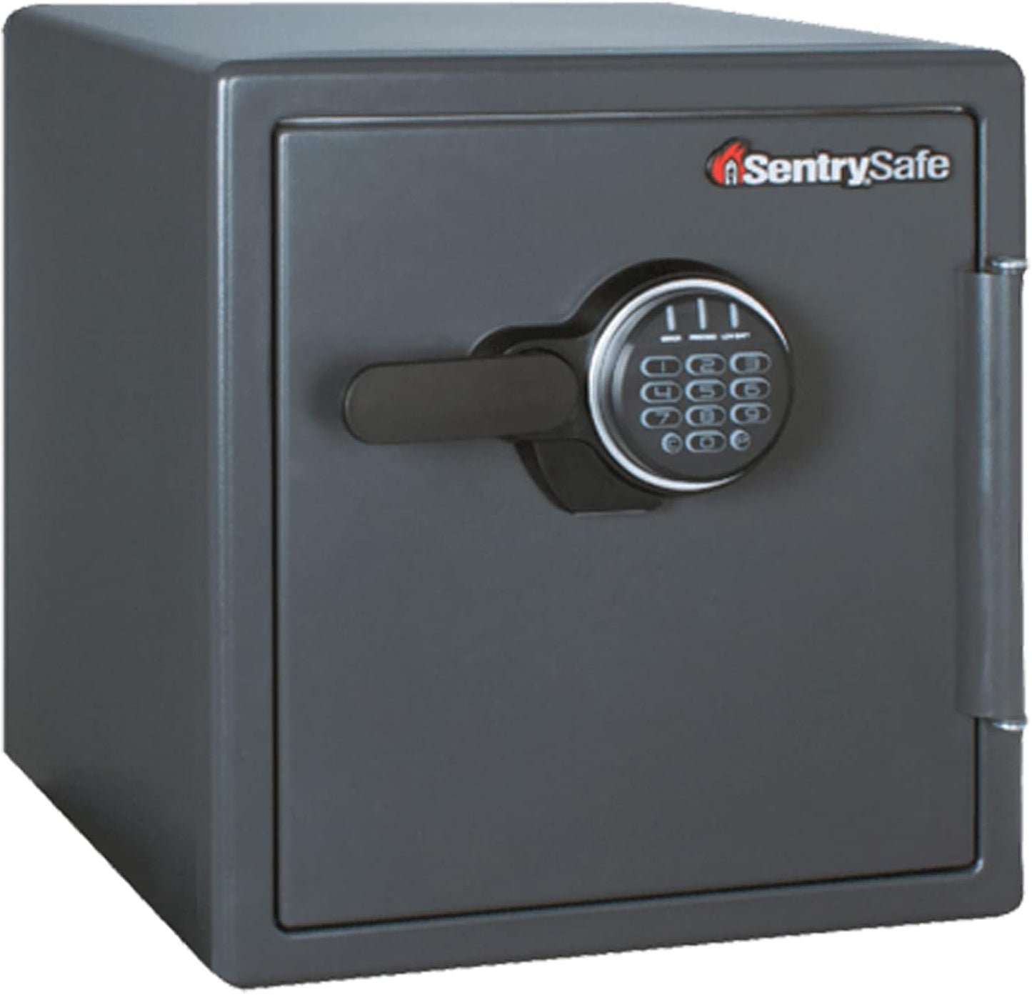 SentrySafe Black Fireproof Safe with Digital Push Button Keypad, Home Safe For Money, Documents, and other Valuables, 1.23 Cubic Feet, SF123ES