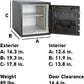 SentrySafe Black Fireproof Safe with Digital Push Button Keypad, Home Safe For Money, Documents, and other Valuables, 1.23 Cubic Feet, SF123ES