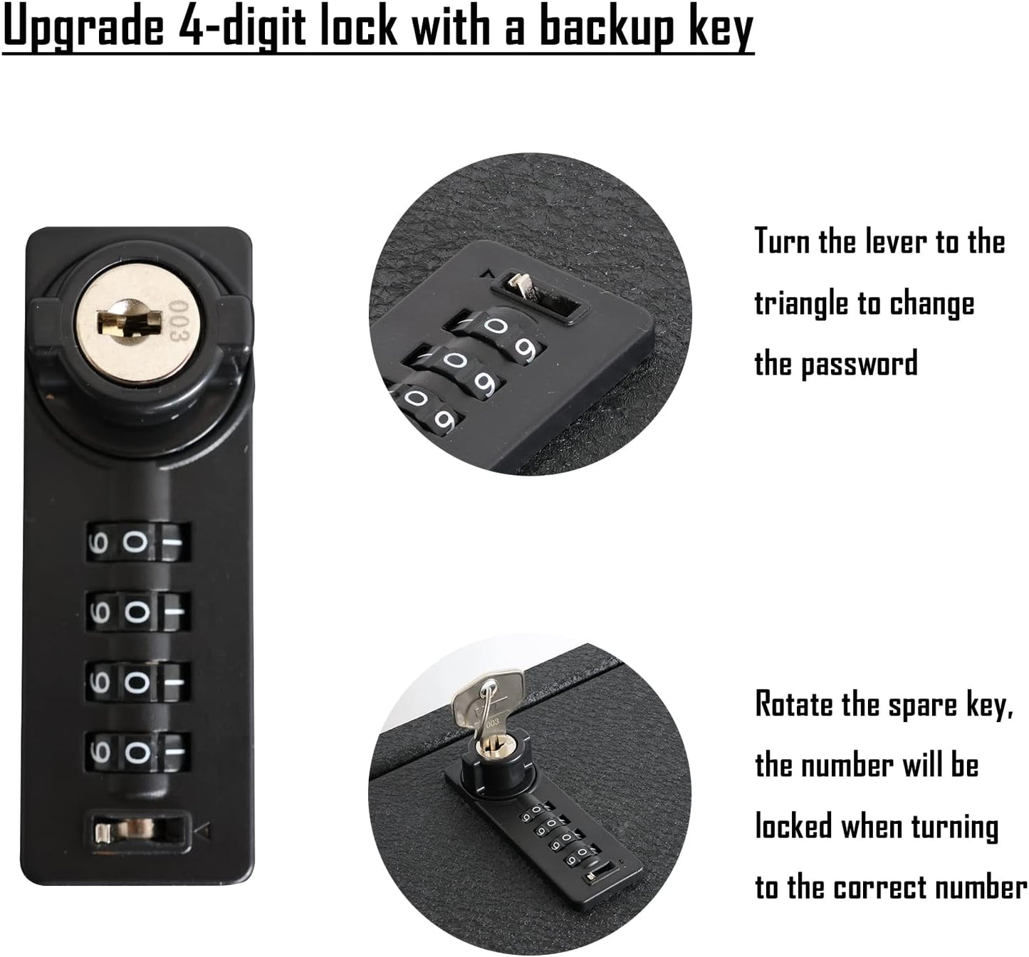 Center Console Safe Gun Safe, WASAI Premium In-vehicle Console Gun Vault Lock box Compatible with 2023-2025 Chevy Silverado 1500/GMC Sierra 1500, Electronic Keypad Lock.