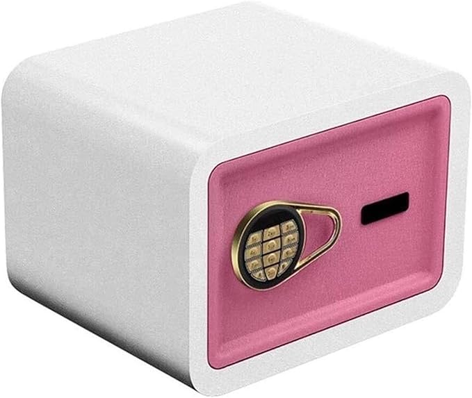 Deluxe Electronic Digital Anti-Theft Safe Box LED Light Indicators 22 Mm Steel Locking Bolts Fireproof Home Office Safe Key Safe (Color : Pink Size : 25 x 35 x 25 CM) good