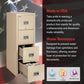 FireKing Patriot Vertical 4 Drawer Legal & Letter Fire Safe File Cabinet, Key Lock, 1 Hour Fire Rated UL Rated & Water Resistant, USA Made, Black
