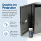 Grafco Locking Medicine Cabinet - Safe Narcotic, Drug & Medical Storage - Steel Double Doors & Locks