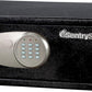 SentrySafe Safe with Digital Keypad Lock, DOJ-Certified Steel Safe with Interior Lining and Bolt Down Kit for Money, Jewelry, Electronics, 0.58 Cubic Feet, 8.7 x 13.8 x 9.7 Inches, X055