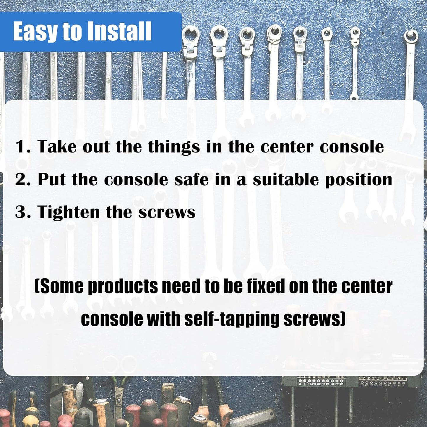 Center Console Safe Gun Safe, WASAI Premium In-vehicle Console Gun Vault Lock box Compatible with 2023-2025 Chevy Silverado 1500/GMC Sierra 1500, Electronic Keypad Lock.